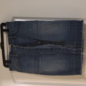 Current Elliott button front denim skirt - gentle wear